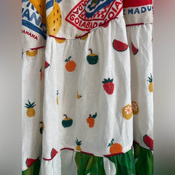 Farm Rio Mixed Picnic Maxi dress New no tags - Picture 8 of 8